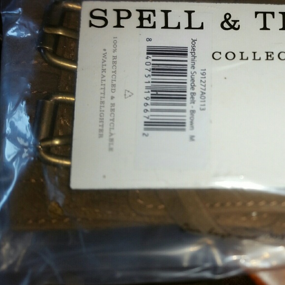 Spell Accessories New Spell Designs Josephine Suede Leather Belt M